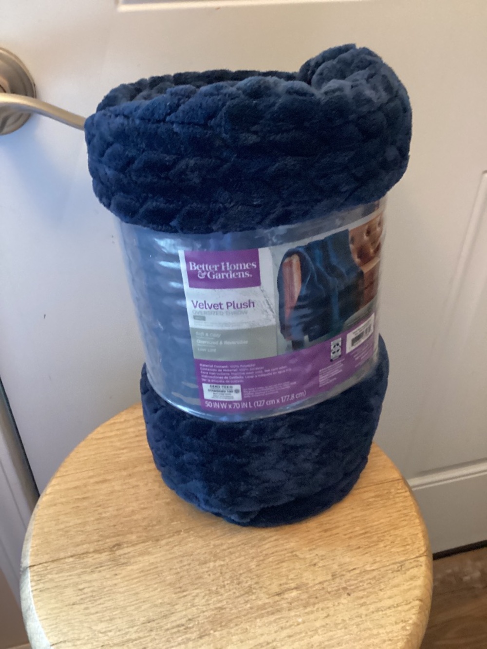 NEW Better Homes & Gardens Velvet Plush Throw Oversized